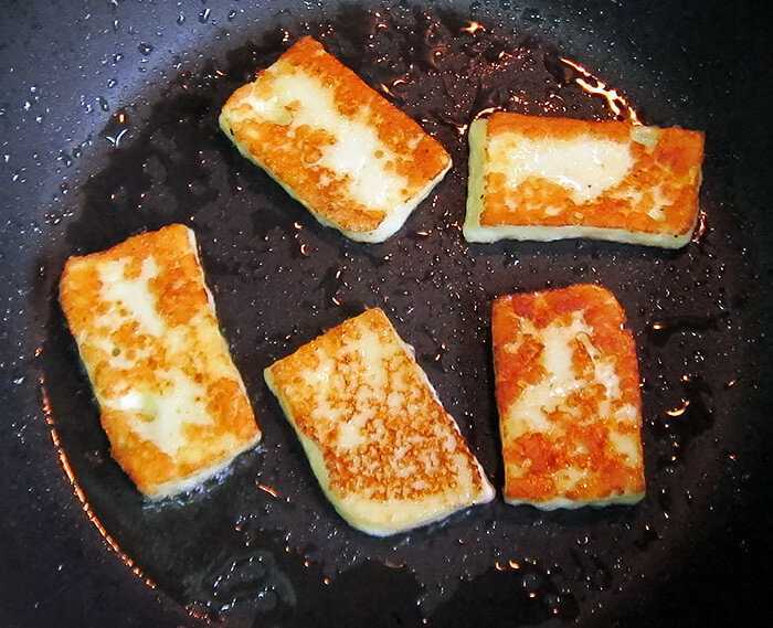 Сыр для жарки халлуми. как жарить на сковороде, рецепт