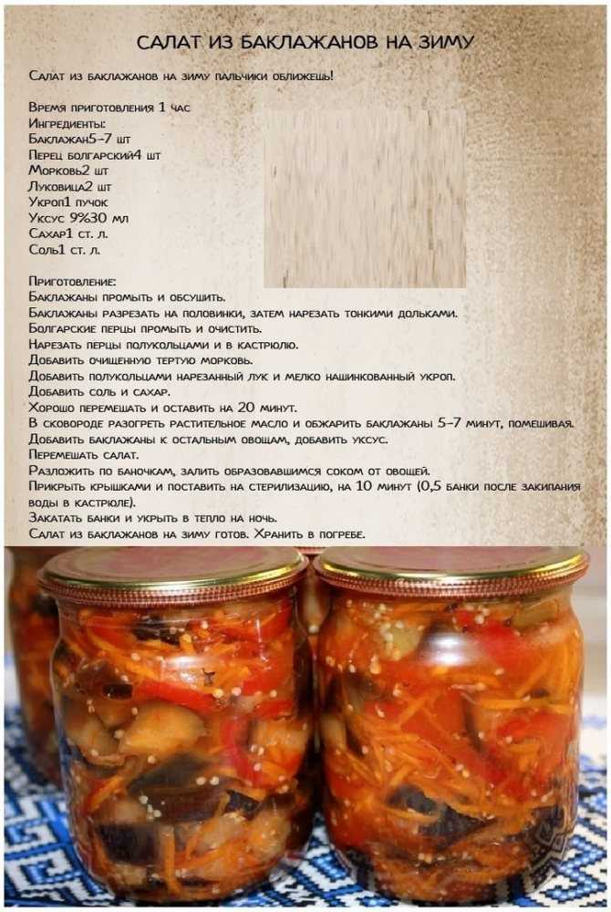 Салат на зиму глобус с баклажанами и перцем - рецепт