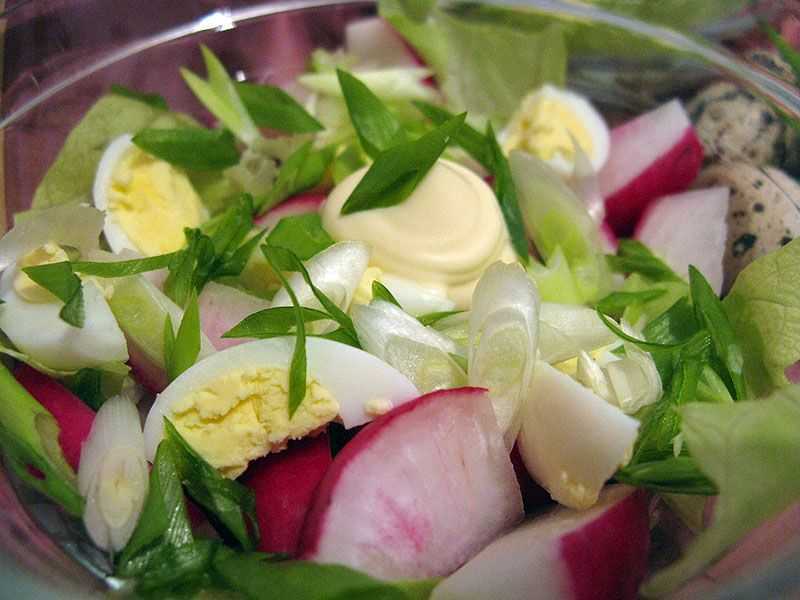 Салат "весенний": ингредиенты, рецепт с фото, особенности приготовления